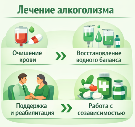 лечение алкоголизма в Ярославле этапы